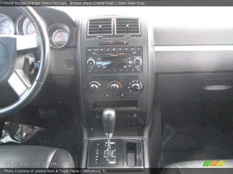 Brilliant Black Crystal Pearl / Dark Slate Gray 2008 Dodge Charger Police Package