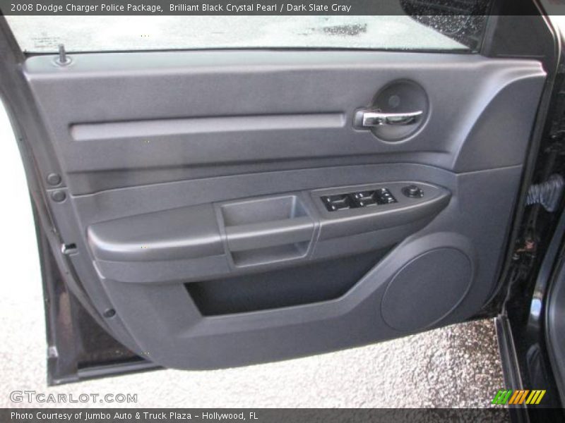 Brilliant Black Crystal Pearl / Dark Slate Gray 2008 Dodge Charger Police Package
