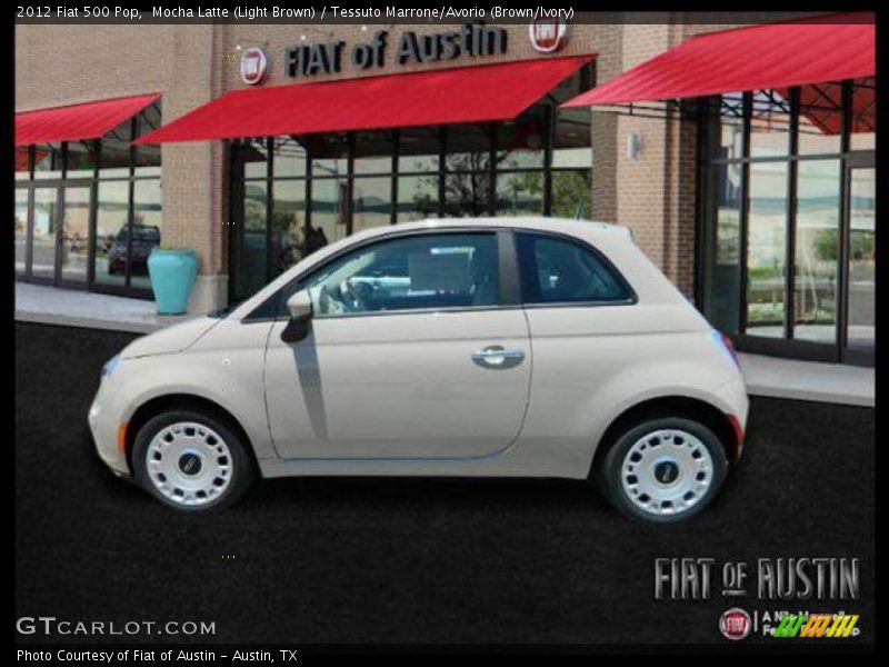 Mocha Latte (Light Brown) / Tessuto Marrone/Avorio (Brown/Ivory) 2012 Fiat 500 Pop