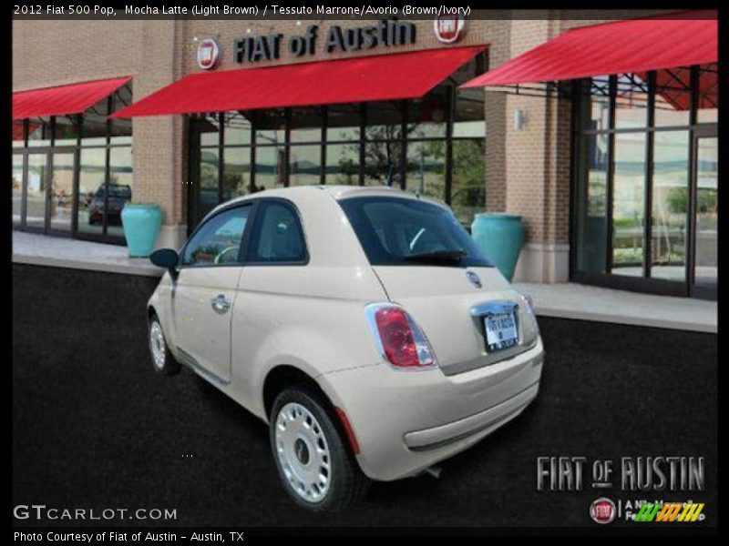 Mocha Latte (Light Brown) / Tessuto Marrone/Avorio (Brown/Ivory) 2012 Fiat 500 Pop