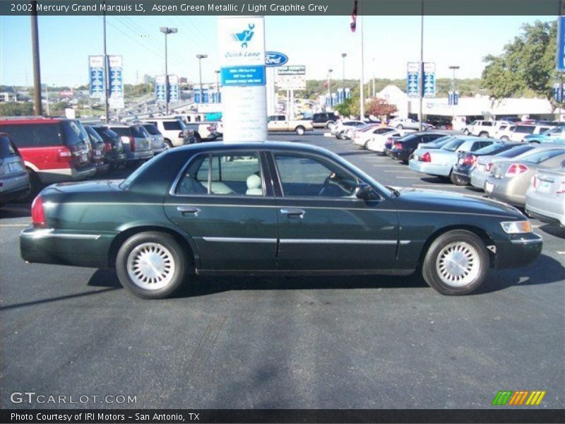 Aspen Green Metallic / Light Graphite Grey 2002 Mercury Grand Marquis LS