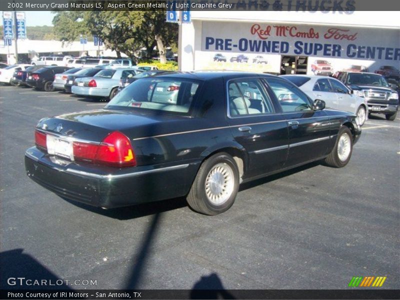 Aspen Green Metallic / Light Graphite Grey 2002 Mercury Grand Marquis LS