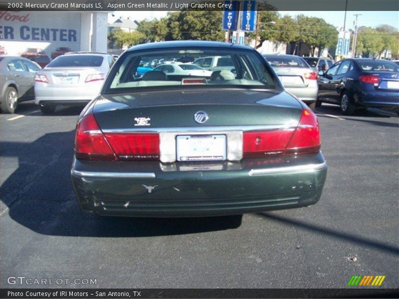 Aspen Green Metallic / Light Graphite Grey 2002 Mercury Grand Marquis LS