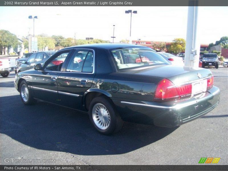 Aspen Green Metallic / Light Graphite Grey 2002 Mercury Grand Marquis LS