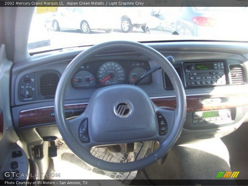 Aspen Green Metallic / Light Graphite Grey 2002 Mercury Grand Marquis LS