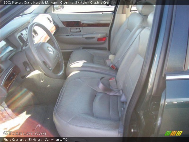 Aspen Green Metallic / Light Graphite Grey 2002 Mercury Grand Marquis LS