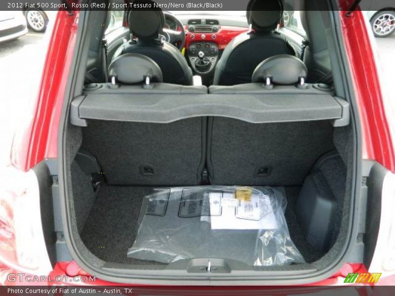 Rosso (Red) / Sport Tessuto Nero/Nero (Black/Black) 2012 Fiat 500 Sport