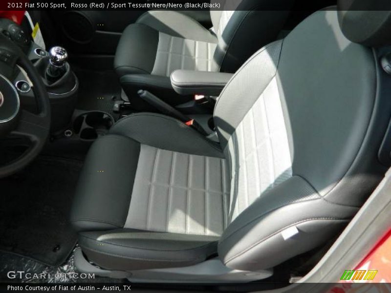 Rosso (Red) / Sport Tessuto Nero/Nero (Black/Black) 2012 Fiat 500 Sport