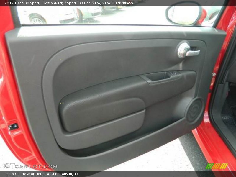 Rosso (Red) / Sport Tessuto Nero/Nero (Black/Black) 2012 Fiat 500 Sport