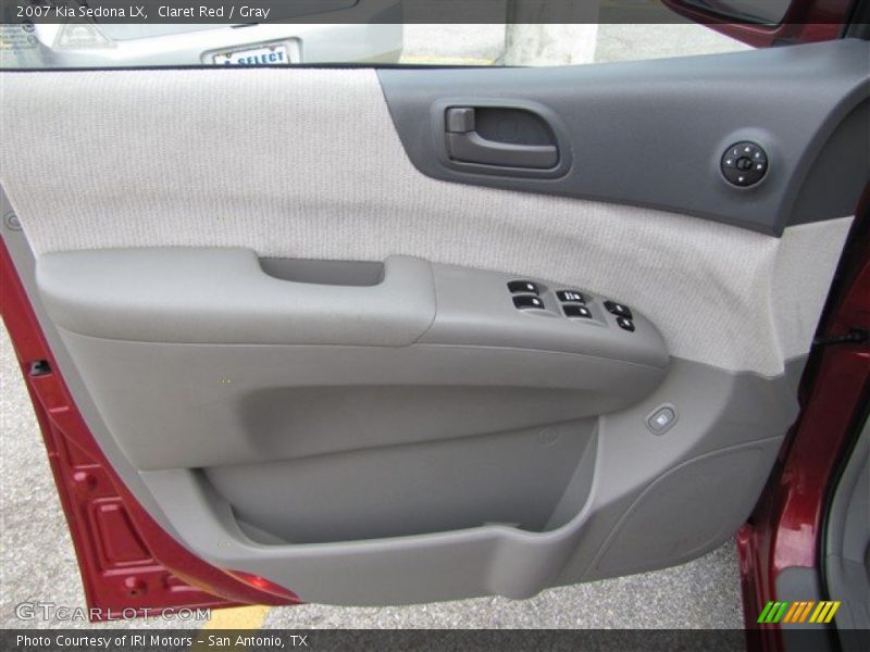 Claret Red / Gray 2007 Kia Sedona LX