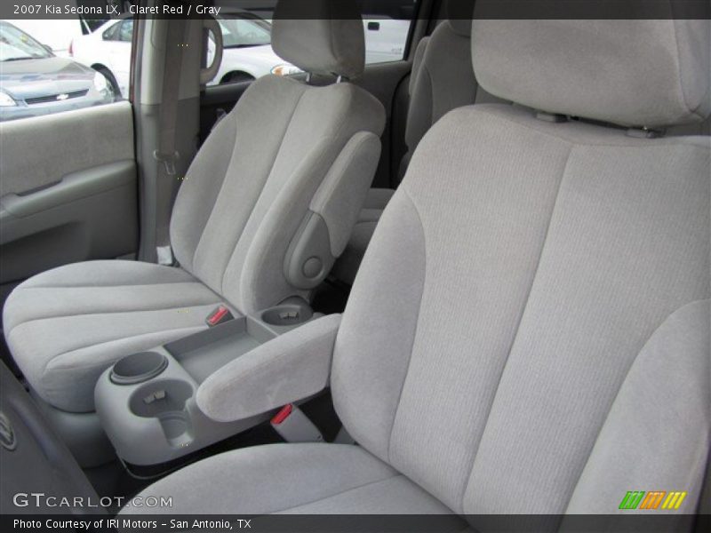 Claret Red / Gray 2007 Kia Sedona LX