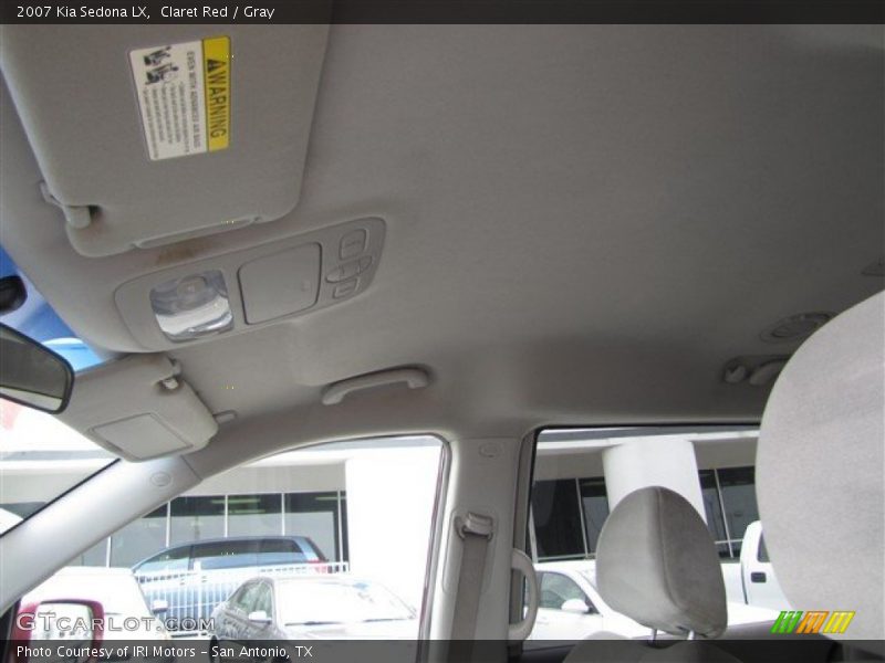 Claret Red / Gray 2007 Kia Sedona LX