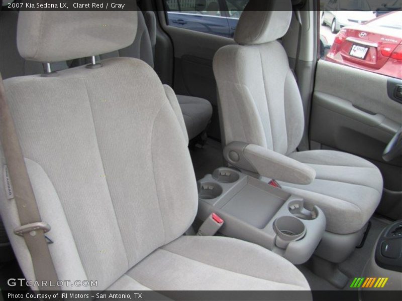 Claret Red / Gray 2007 Kia Sedona LX