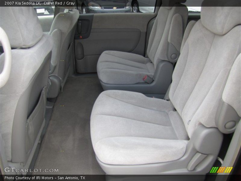 Claret Red / Gray 2007 Kia Sedona LX