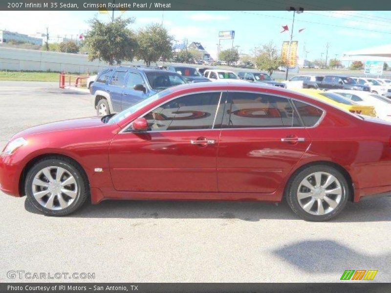 Crimson Roulette Pearl / Wheat 2007 Infiniti M 35 Sedan