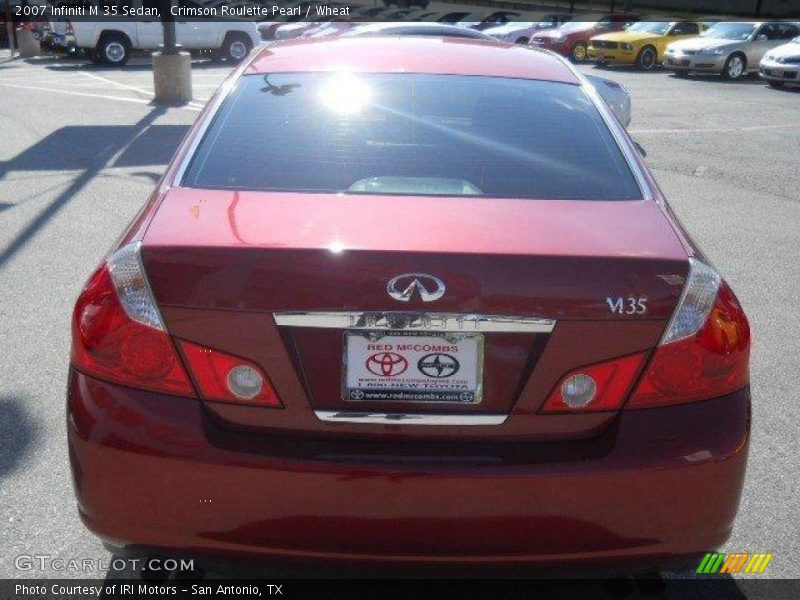 Crimson Roulette Pearl / Wheat 2007 Infiniti M 35 Sedan