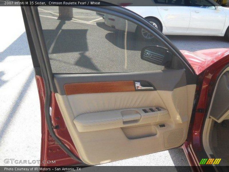 Crimson Roulette Pearl / Wheat 2007 Infiniti M 35 Sedan