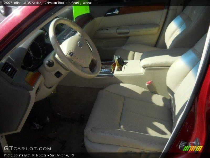 Crimson Roulette Pearl / Wheat 2007 Infiniti M 35 Sedan