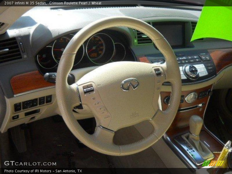Crimson Roulette Pearl / Wheat 2007 Infiniti M 35 Sedan