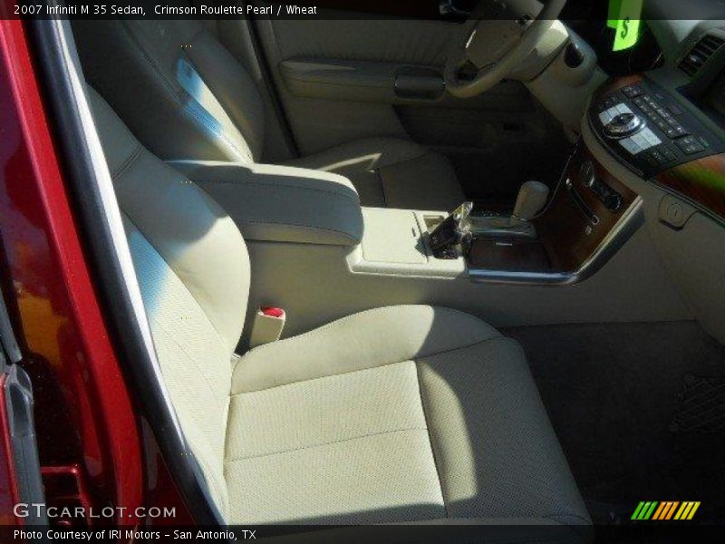 Crimson Roulette Pearl / Wheat 2007 Infiniti M 35 Sedan