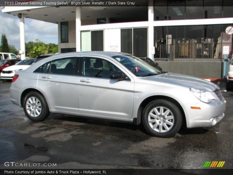 Bright Silver Metallic / Dark Slate Gray 2010 Chrysler Sebring Touring Sedan