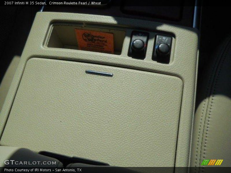 Crimson Roulette Pearl / Wheat 2007 Infiniti M 35 Sedan