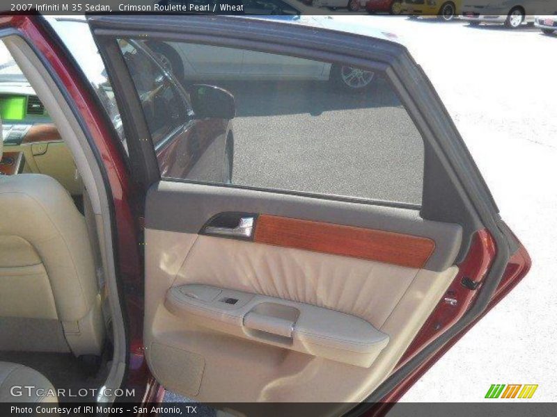 Crimson Roulette Pearl / Wheat 2007 Infiniti M 35 Sedan