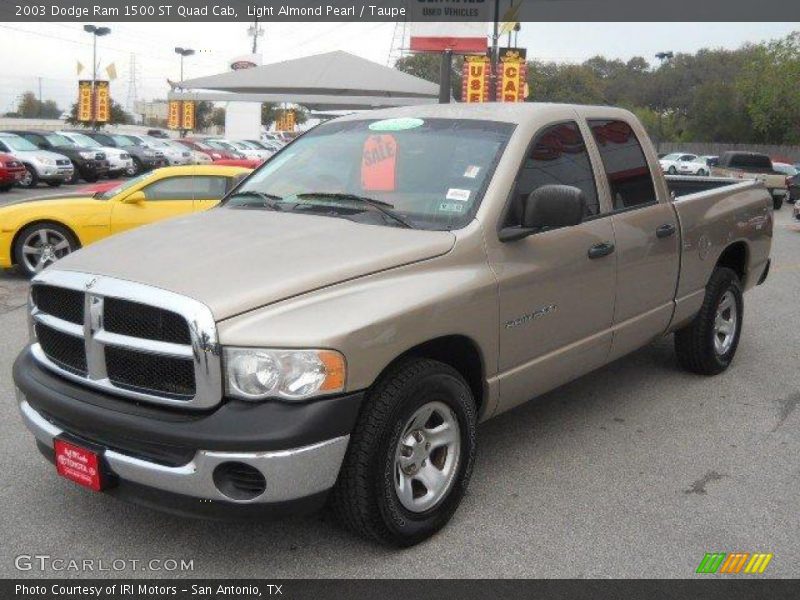 Light Almond Pearl / Taupe 2003 Dodge Ram 1500 ST Quad Cab