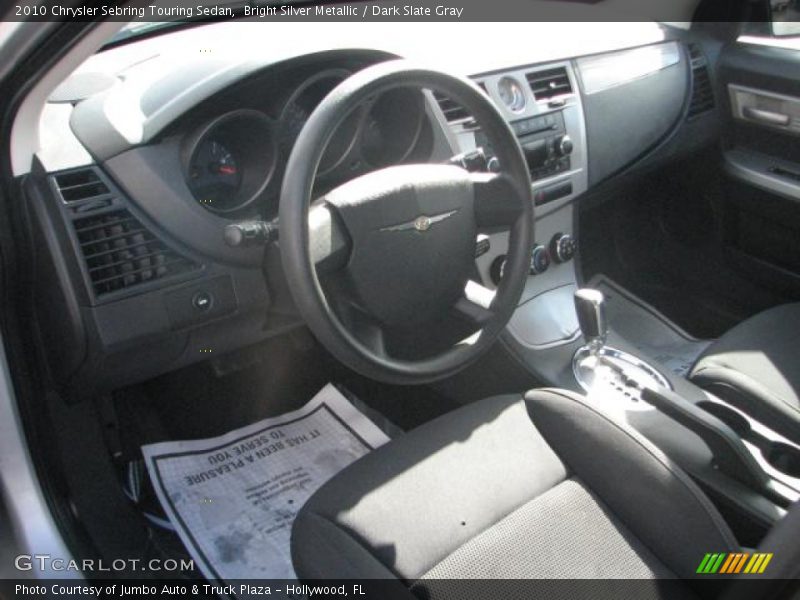 Bright Silver Metallic / Dark Slate Gray 2010 Chrysler Sebring Touring Sedan
