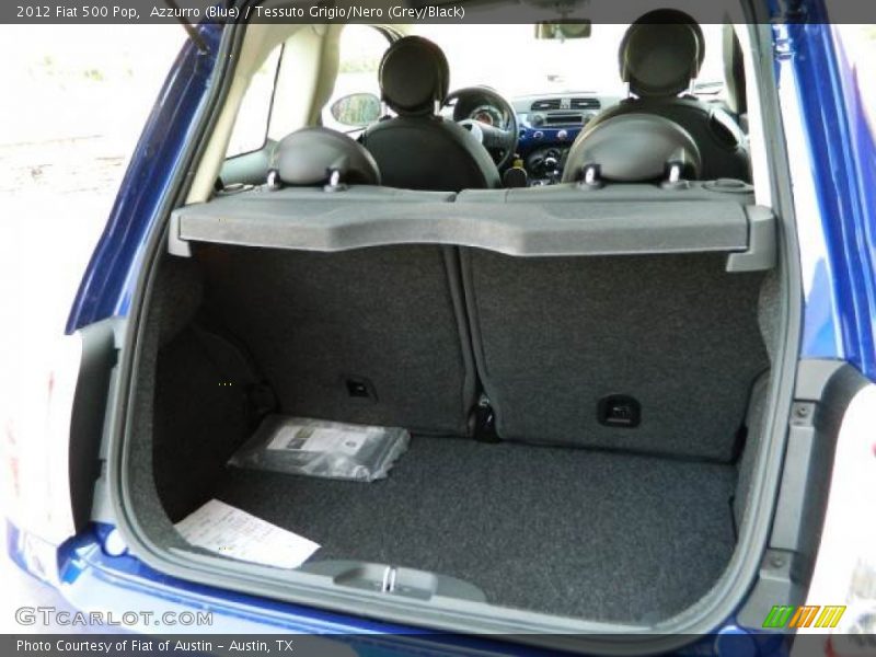 Azzurro (Blue) / Tessuto Grigio/Nero (Grey/Black) 2012 Fiat 500 Pop