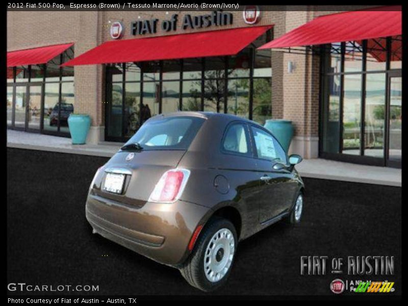 Espresso (Brown) / Tessuto Marrone/Avorio (Brown/Ivory) 2012 Fiat 500 Pop