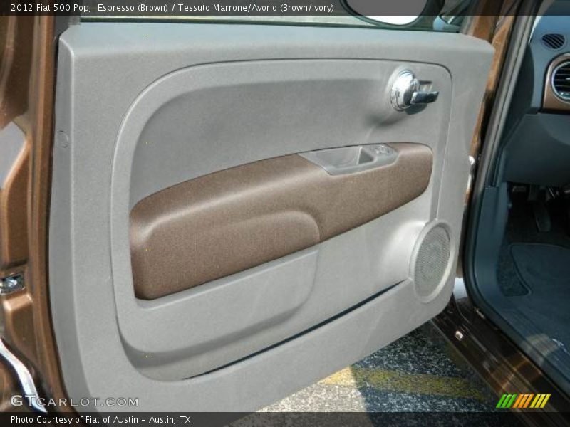 Espresso (Brown) / Tessuto Marrone/Avorio (Brown/Ivory) 2012 Fiat 500 Pop