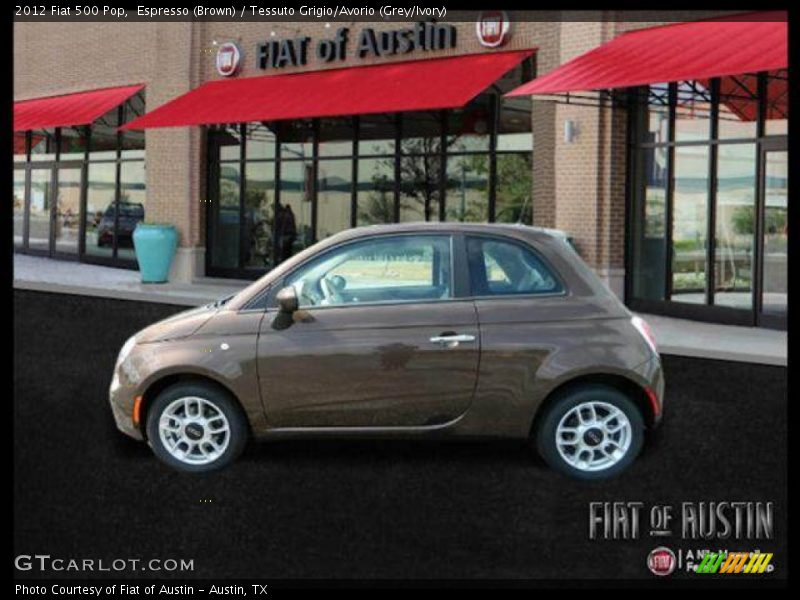 Espresso (Brown) / Tessuto Grigio/Avorio (Grey/Ivory) 2012 Fiat 500 Pop