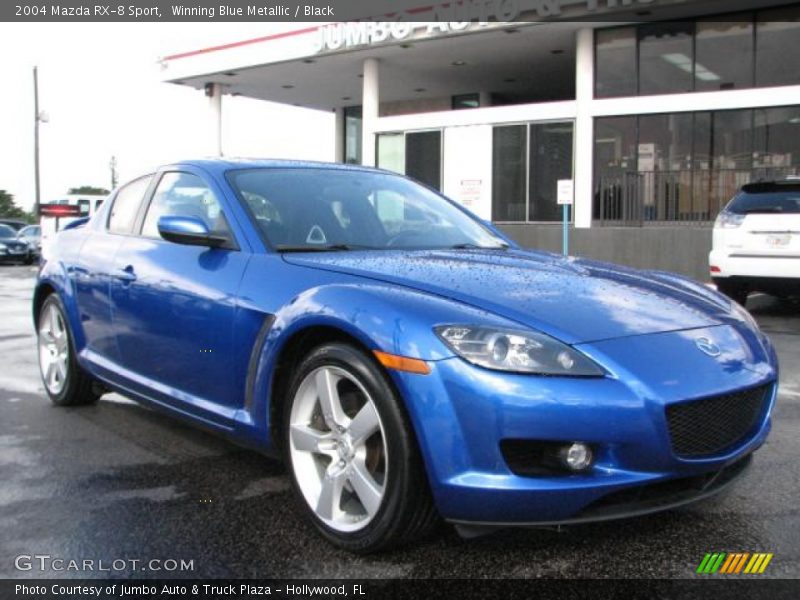Winning Blue Metallic / Black 2004 Mazda RX-8 Sport