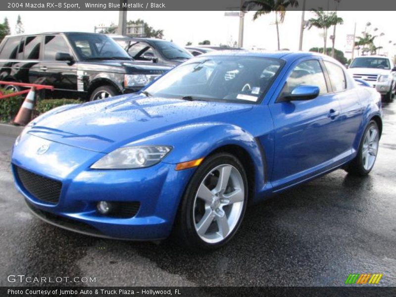 Winning Blue Metallic / Black 2004 Mazda RX-8 Sport