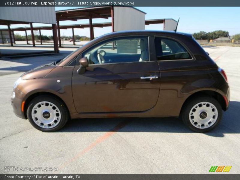 Espresso (Brown) / Tessuto Grigio/Avorio (Grey/Ivory) 2012 Fiat 500 Pop