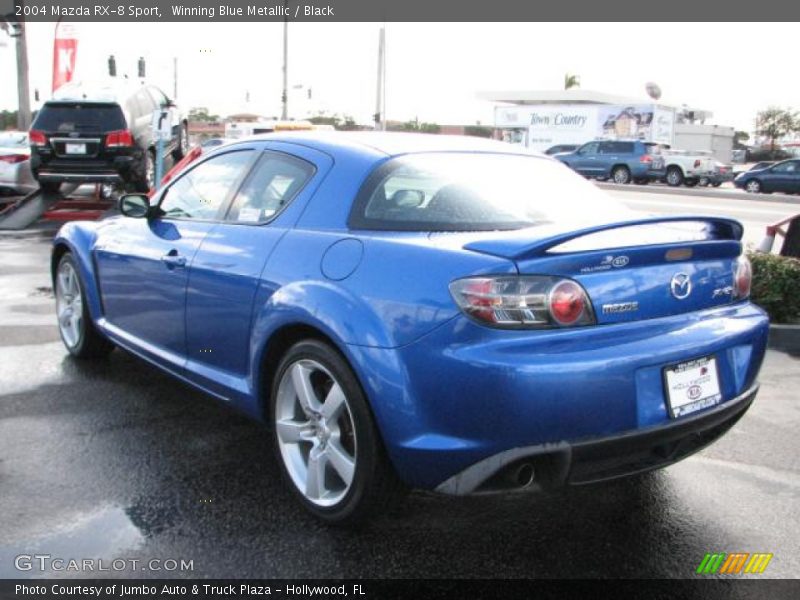 Winning Blue Metallic / Black 2004 Mazda RX-8 Sport