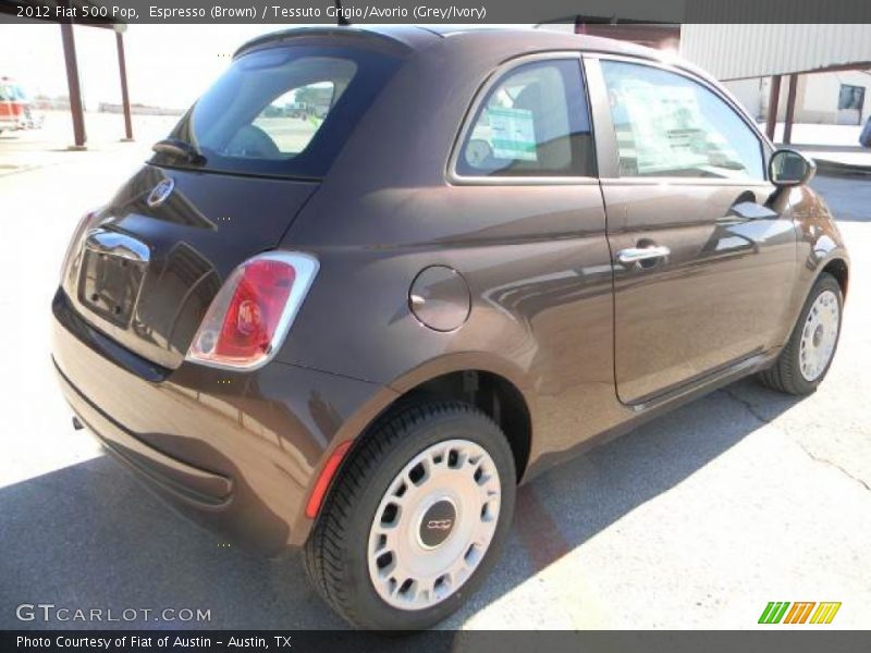 Espresso (Brown) / Tessuto Grigio/Avorio (Grey/Ivory) 2012 Fiat 500 Pop