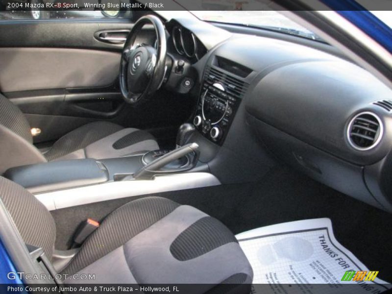 Winning Blue Metallic / Black 2004 Mazda RX-8 Sport