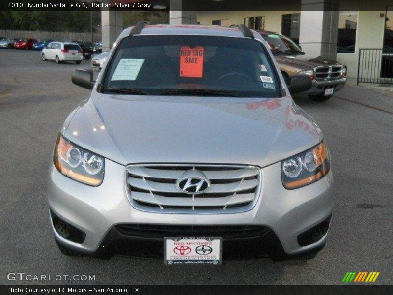 Radiant Silver / Gray 2010 Hyundai Santa Fe GLS