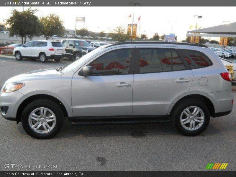 Radiant Silver / Gray 2010 Hyundai Santa Fe GLS