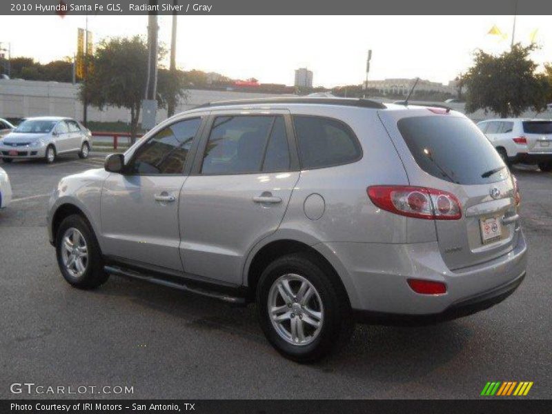 Radiant Silver / Gray 2010 Hyundai Santa Fe GLS