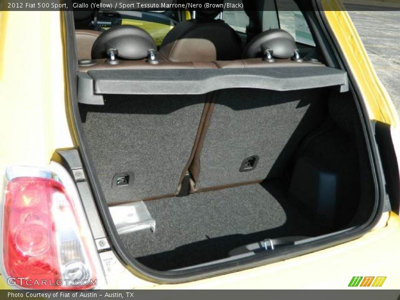 Giallo (Yellow) / Sport Tessuto Marrone/Nero (Brown/Black) 2012 Fiat 500 Sport