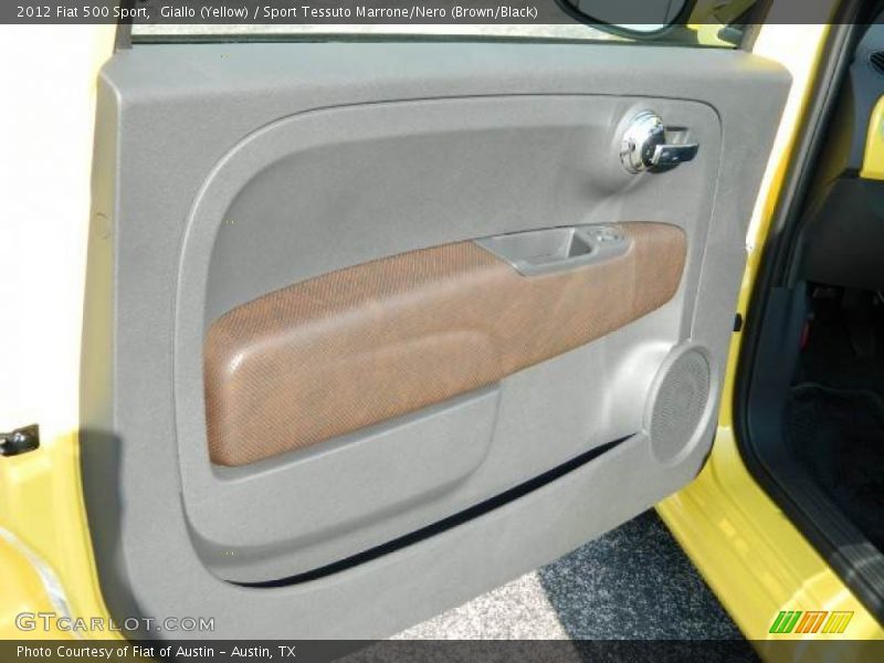 Giallo (Yellow) / Sport Tessuto Marrone/Nero (Brown/Black) 2012 Fiat 500 Sport