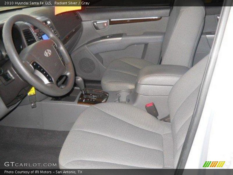 Radiant Silver / Gray 2010 Hyundai Santa Fe GLS