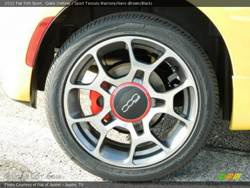 Giallo (Yellow) / Sport Tessuto Marrone/Nero (Brown/Black) 2012 Fiat 500 Sport