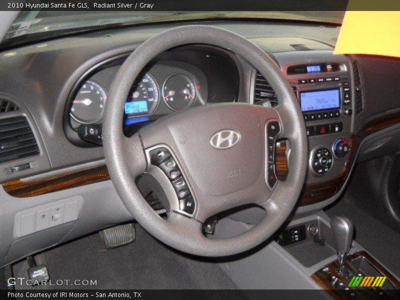 Radiant Silver / Gray 2010 Hyundai Santa Fe GLS