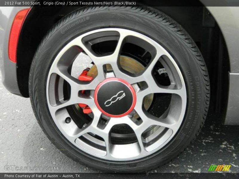 Grigio (Grey) / Sport Tessuto Nero/Nero (Black/Black) 2012 Fiat 500 Sport