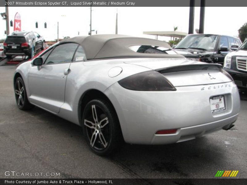 Liquid Silver Metallic / Medium Gray 2007 Mitsubishi Eclipse Spyder GT