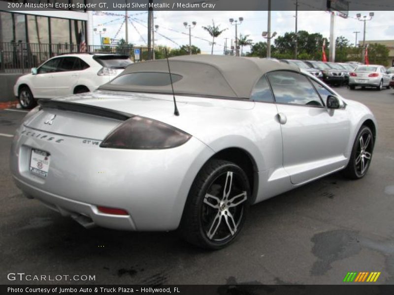 Liquid Silver Metallic / Medium Gray 2007 Mitsubishi Eclipse Spyder GT